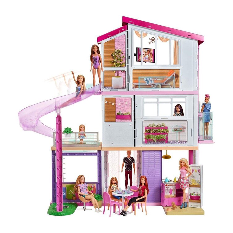 barbie glam portable doll house